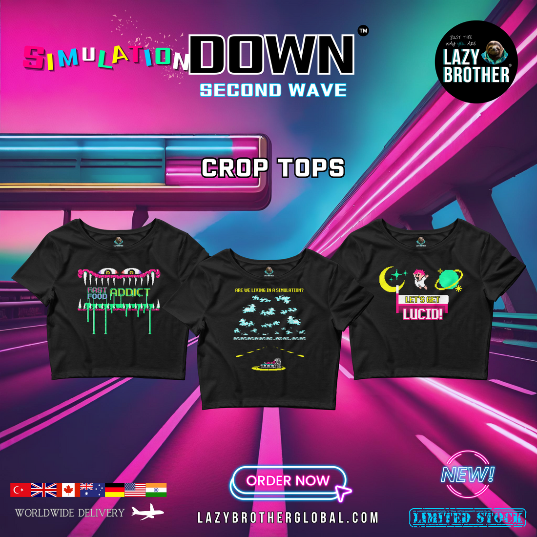 A Wave of Innovation: Simulation Down Second Wave Crop Tops!