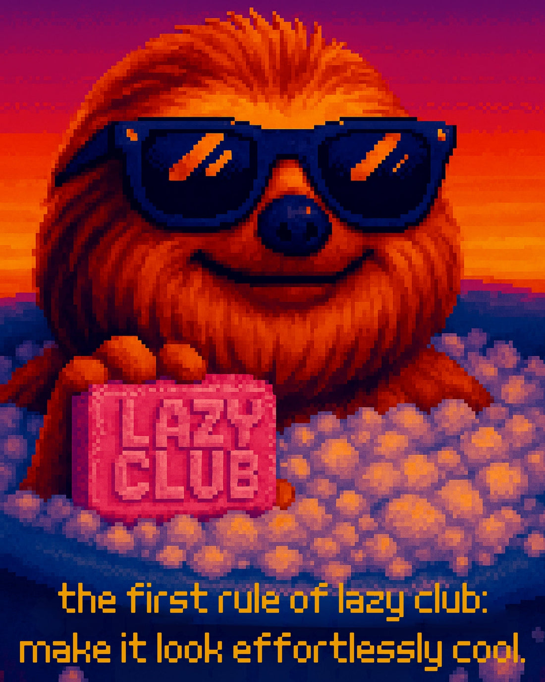 first rule of lazy club: we don’t talk about it.