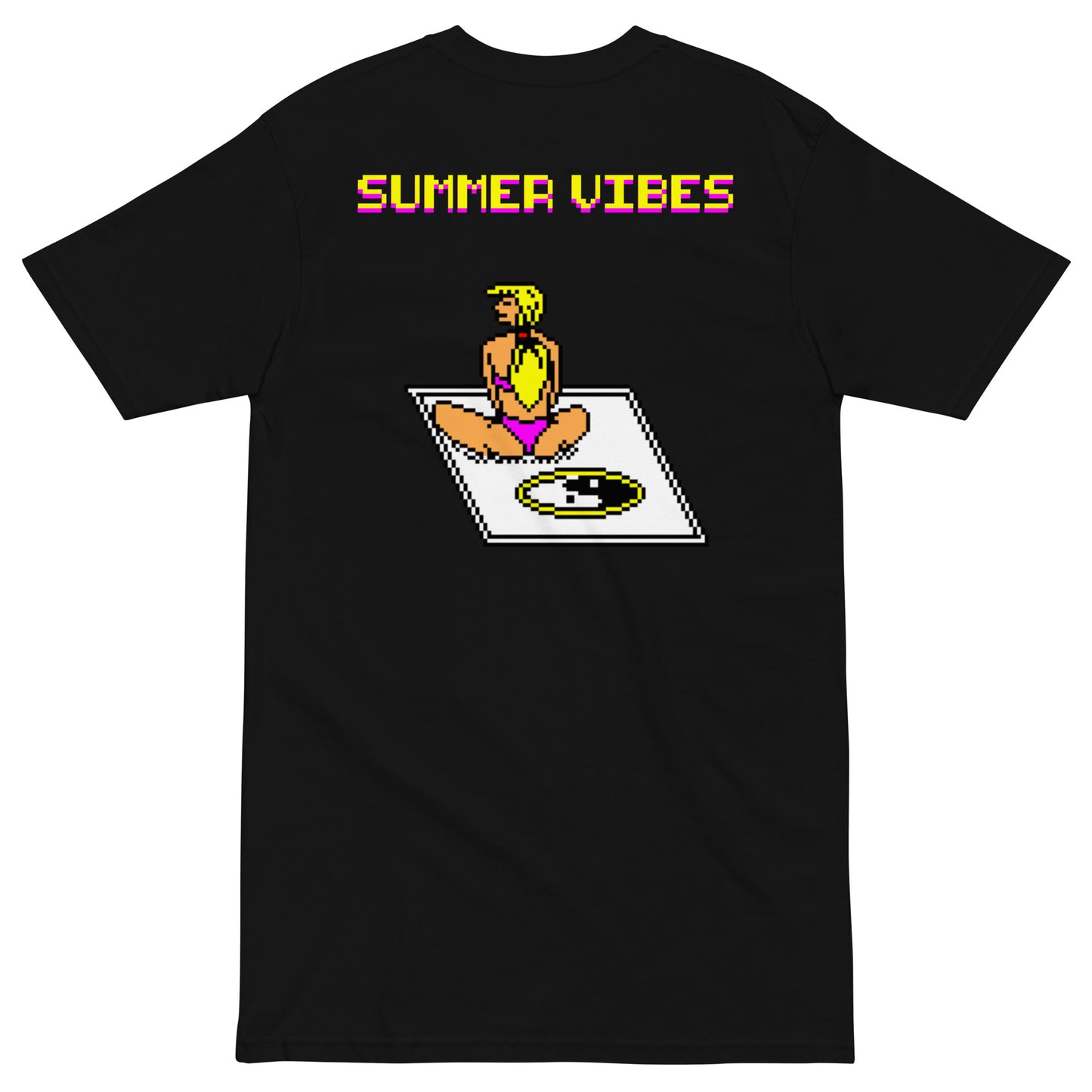 Printed Back Unisex Premium Heavyweight Tee / T-shirt "Summer Vibes"