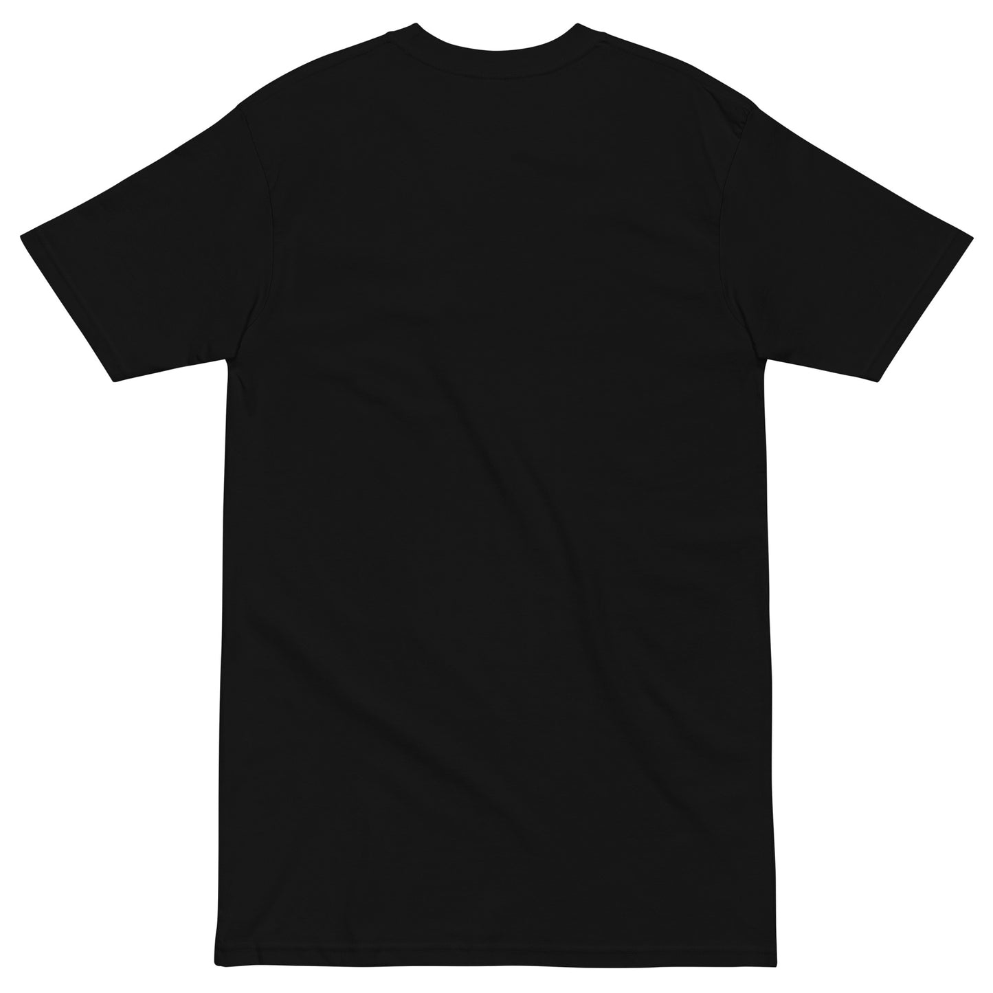 Printed Large Center Unisex Premium Heavyweight Tee / T-shirt "Beach" - Black Edition