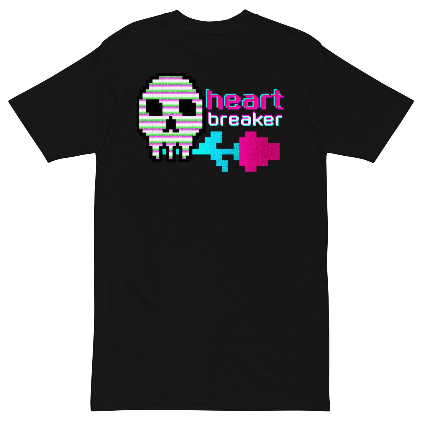 Printed Large Center Unisex Premium Heavyweight Tee / T-shirt "Heartbreaker"