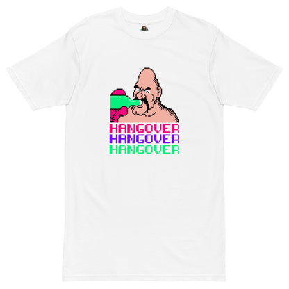 Printed Large Center Unisex Premium Heavyweight Tee / T-shirt "Hangover"