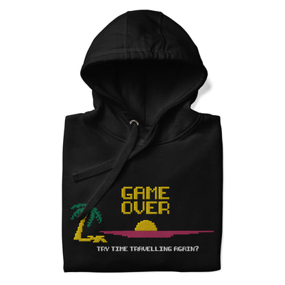 Embroidered Large Center, Unisex Hoodie / Hooded Sweatshirt "Game Over"