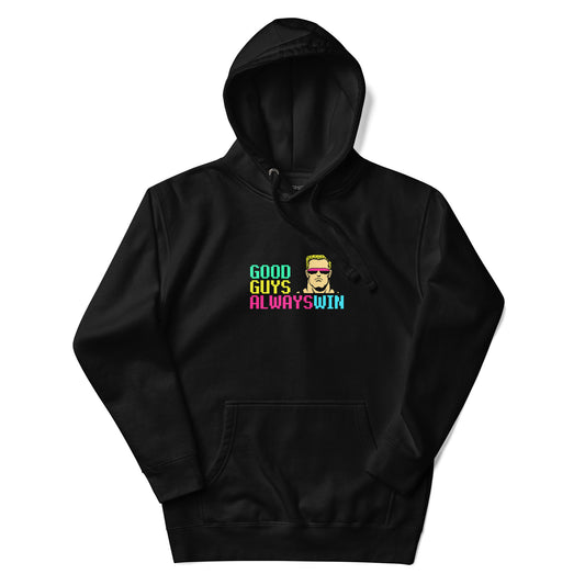 Printed Center Chest & Back Unisex Hoodie / Hooded Sweatshirt "Good Guys"