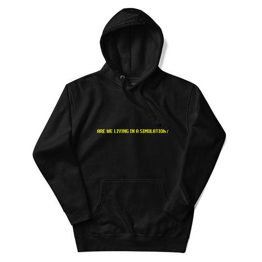 Printed Center Chest & Back Unisex Hoodie / Hooded Sweatshirt "Simulation"