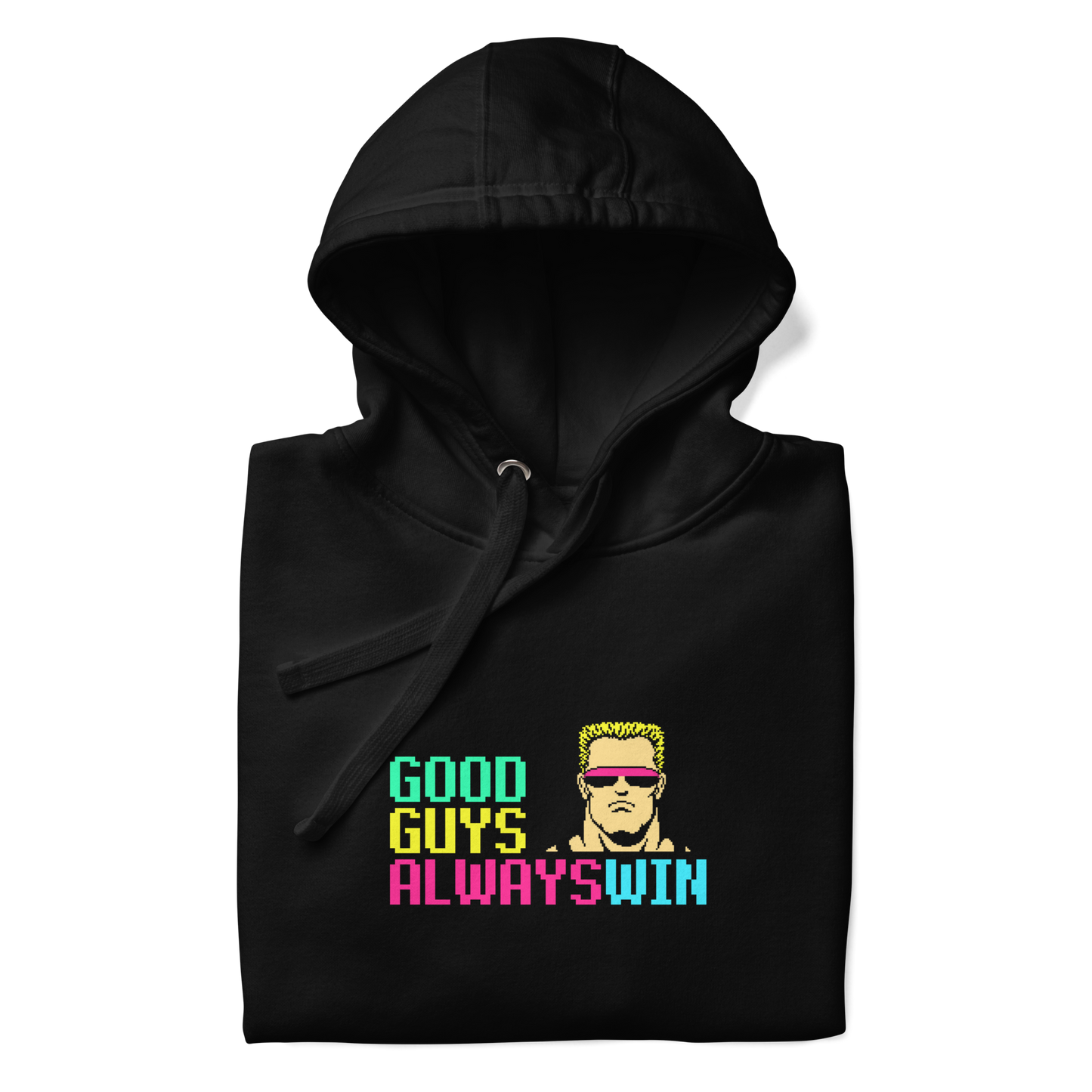 Printed Center Chest & Back Unisex Hoodie / Hooded Sweatshirt "Good Guys"