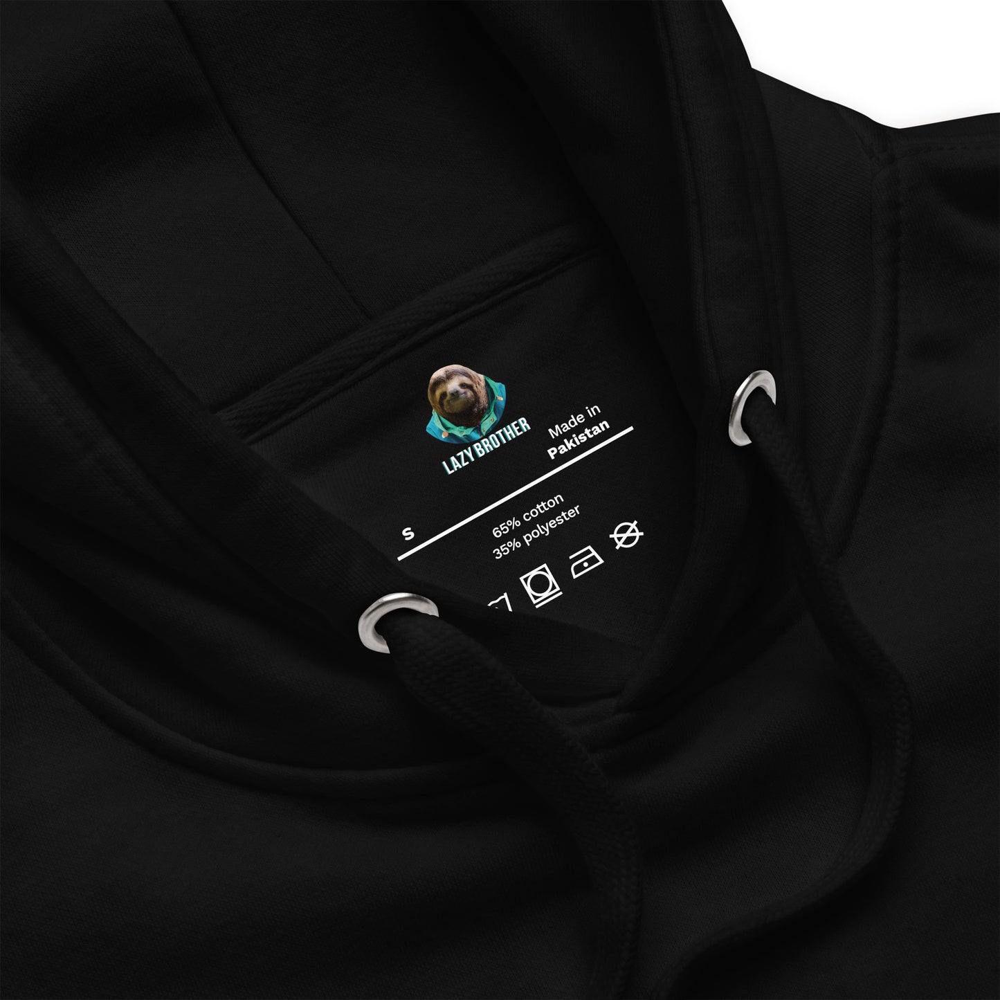 Embroidered Large Center, Printed Back Unisex Hoodie / Hooded Sweatshirt "Simulation"