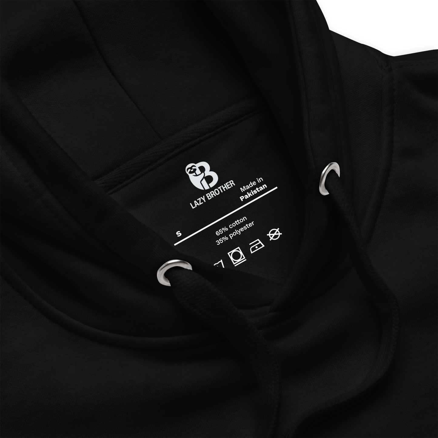 Embroidered Large Center, Printed Back Unisex Hoodie / Hooded Sweatshirt "Hollywood"