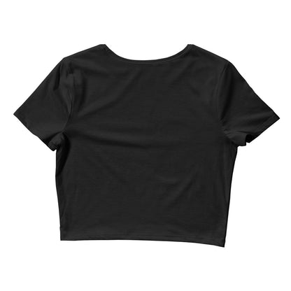 Printed Large Center Women’s Crop Tee / T-shirt "Hungry Shark"